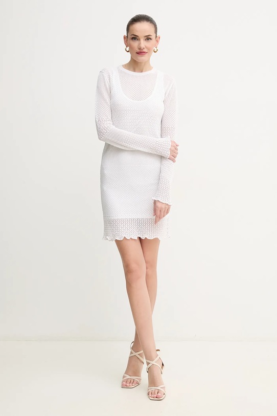 Pinko rochie mini alb 104891.A2EB