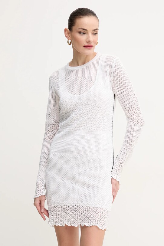 Pinko rochie 104891.A2EB alb SS25