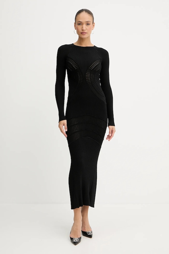 Šaty Pinko pletenina čierna 104631.A2E6