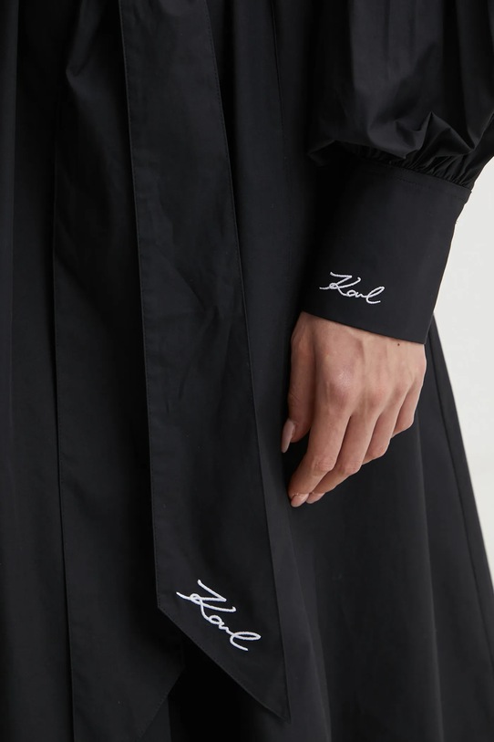 Karl Lagerfeld rochie din bumbac A1W13018
