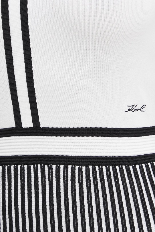 Karl Lagerfeld sukienka A1W13026 biały