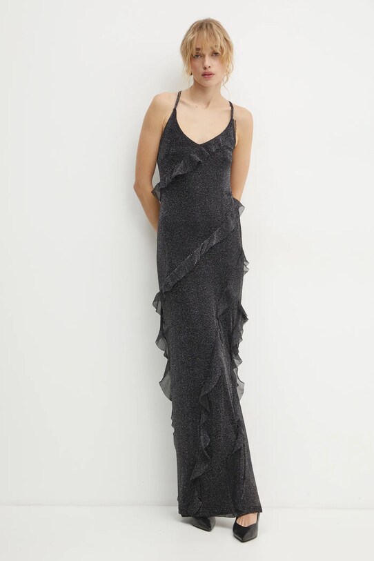 Karl Lagerfeld rochie maxi negru A1W13043