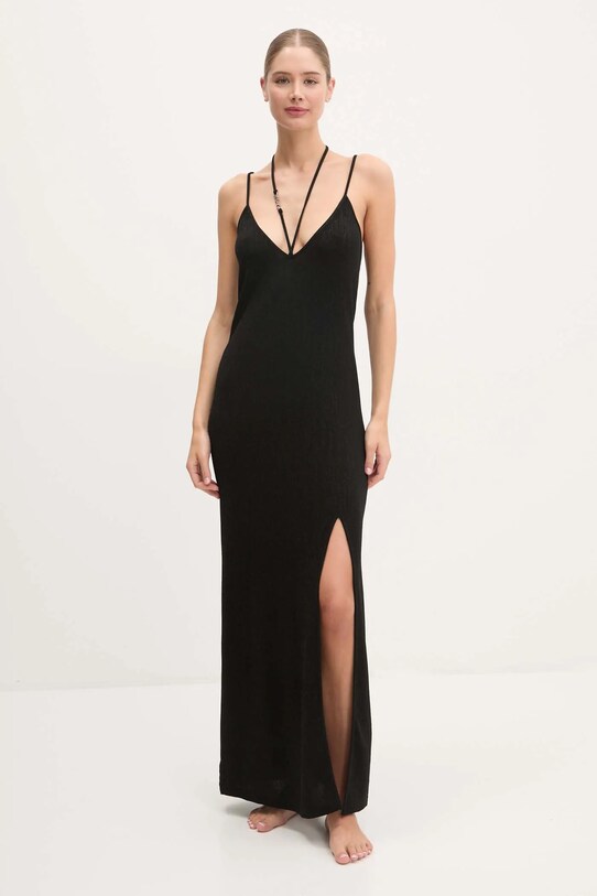 Karl Lagerfeld rochie de plaja negru A1W46028