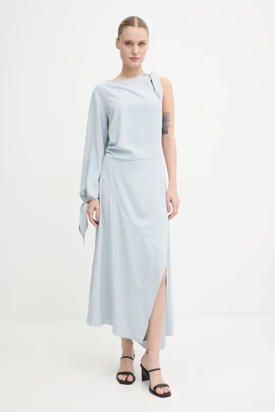 Samsoe Samsoe rochie SAALBA maxi albastru F24400148