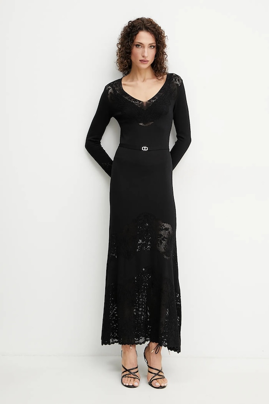 Šaty Twinset maxi černá 251TP3240