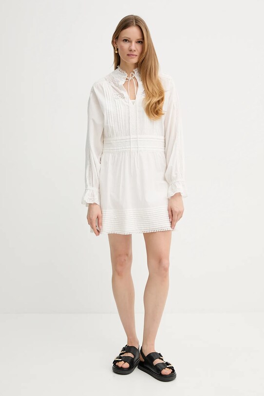 Bavlněné šaty Twinset 251TP2380 béžová SS25