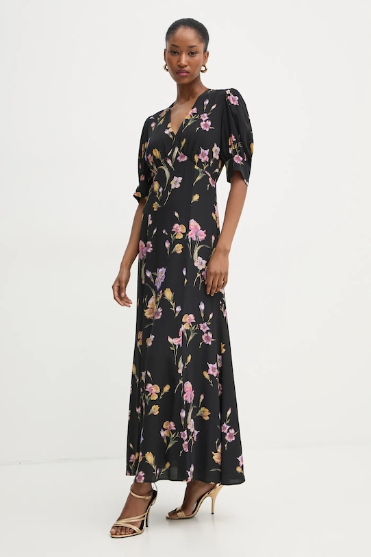 Twinset rochie forma V negru 251TP2770