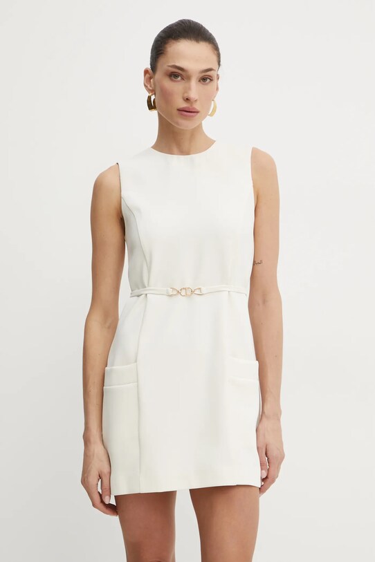 Twinset rochie mini bej 251TP2101