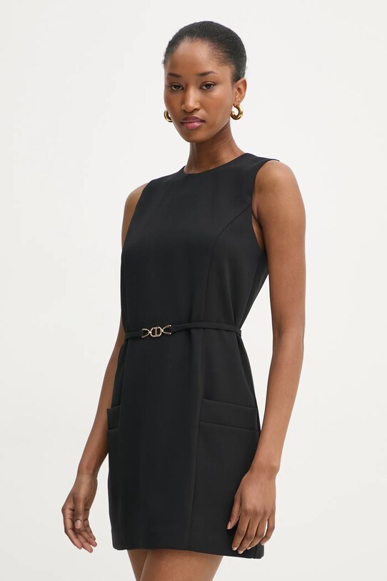 Twinset ruha vállas fekete 251TP2101