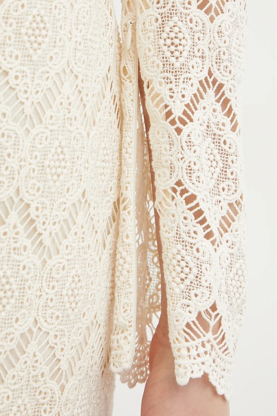 Bavlněné šaty Twinset 251TP2402 béžová