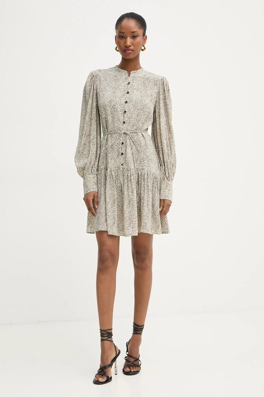 Twinset sukienka casual beżowy 251TP2751