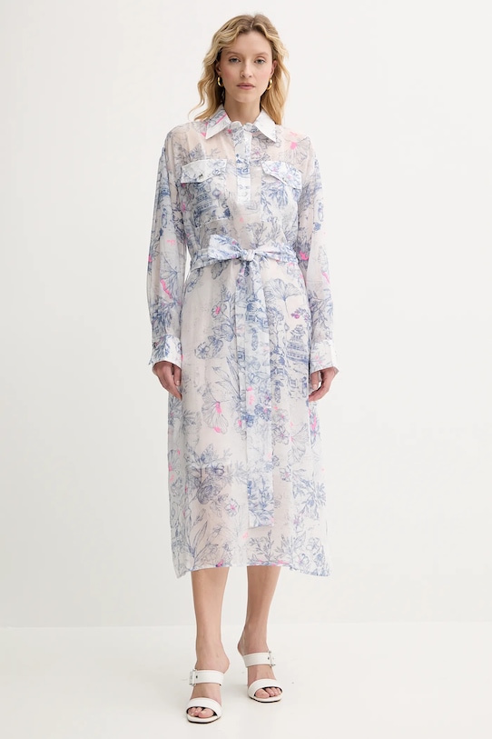 Twinset rochie fixat alb 251AQ2092