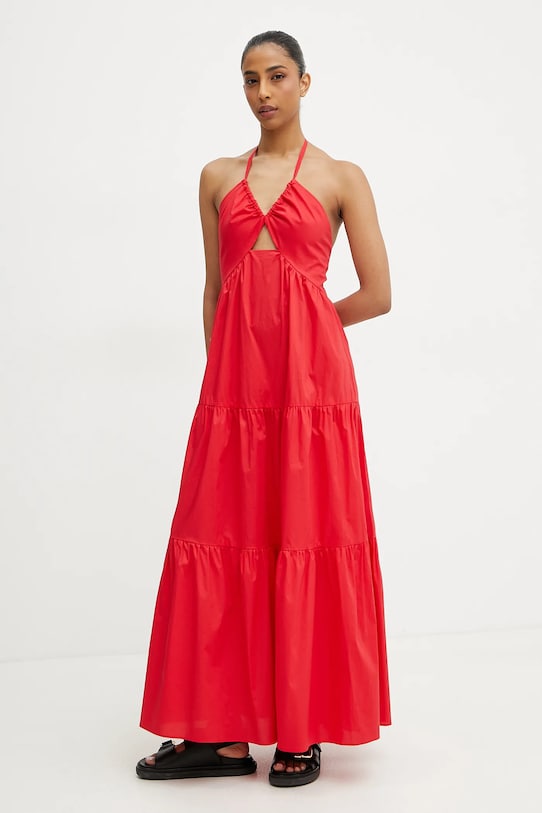 Twinset ruha vállas piros 251TT2027