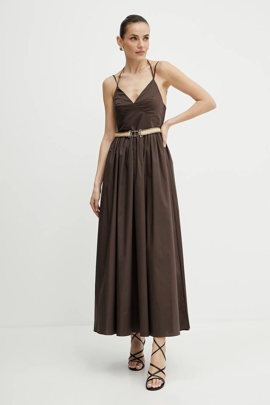 Twinset ruha vállas barna 251TT2100