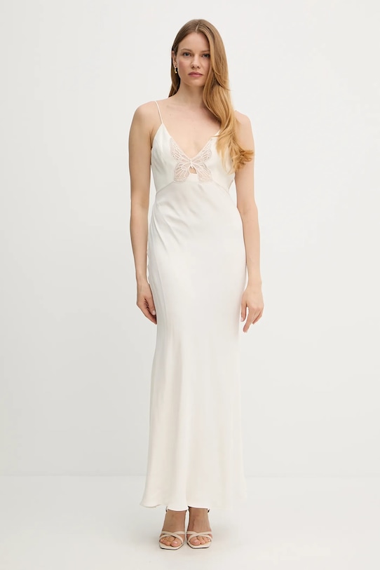 Twinset sukienka maxi beżowy 251TS2013