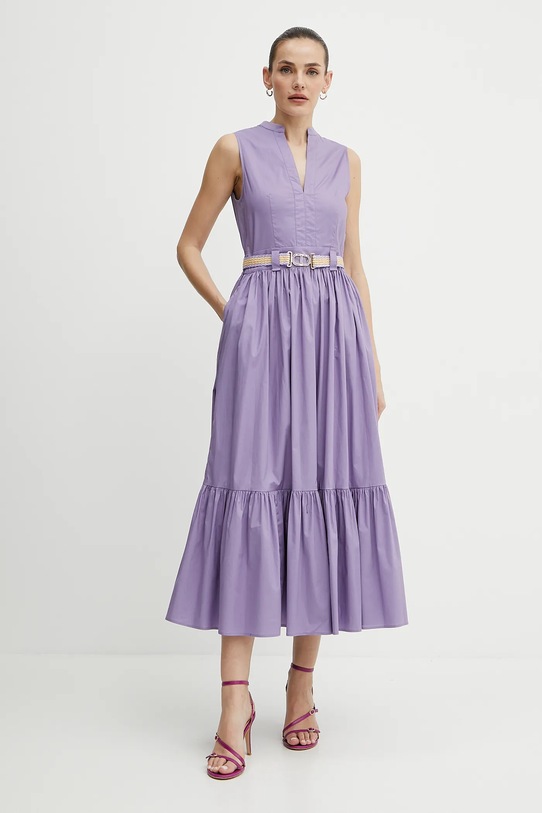 Twinset sukienka casual fioletowy 251TT2101
