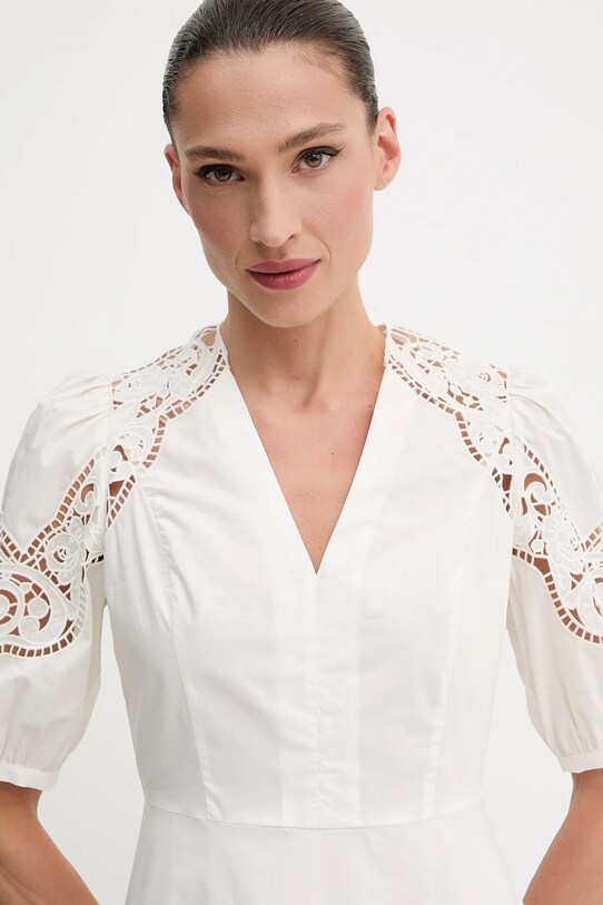 Bavlněné šaty Twinset béžová 251TT2330