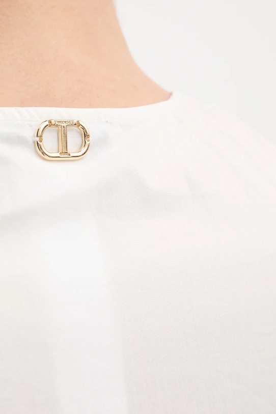 Bavlněné šaty Twinset 251TT2330 béžová