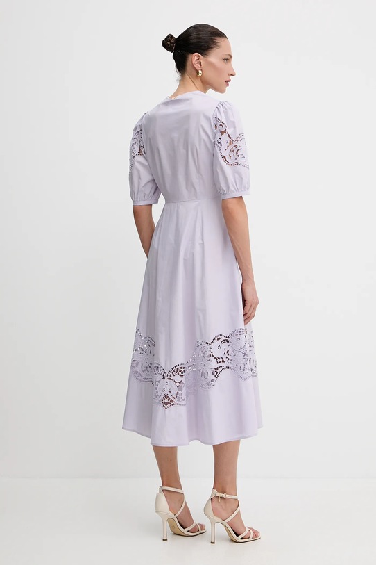 Дрехи Памучна рокля Twinset 251TT2330 виолетов