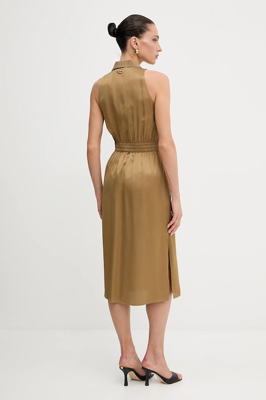 Oblečení Šaty s příměsí lnu Twinset 251TT2270 zelená