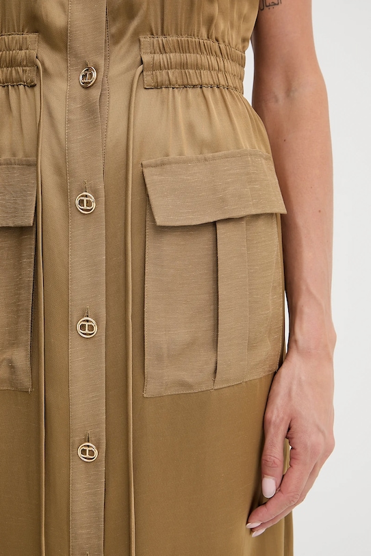 Šaty s příměsí lnu Twinset 251TT2270