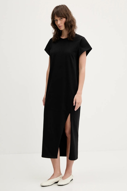 IRO sukienka bawełniana WF33LITONYA czarny SS25