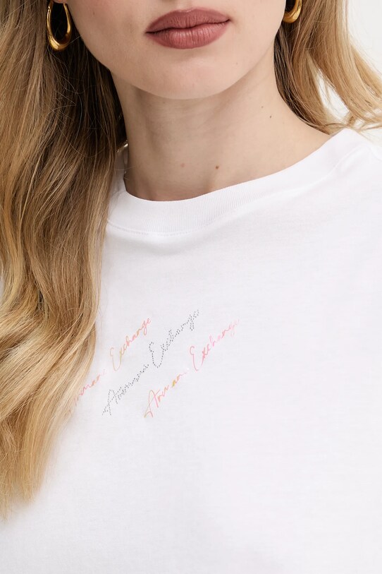 Бавовняна сукня Armani Exchange XW000378.AF10354 білий