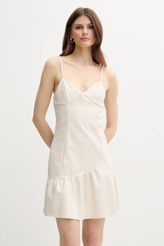Šaty Armani Exchange XW000420.AF12807 béžová SS25