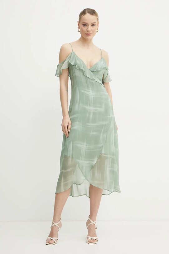 Obleka Armani Exchange Casual zelena XW000181.AF12051