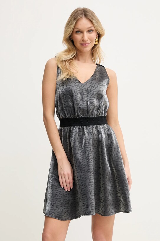 Armani Exchange rochie XW000177.AF12055 gri SS25