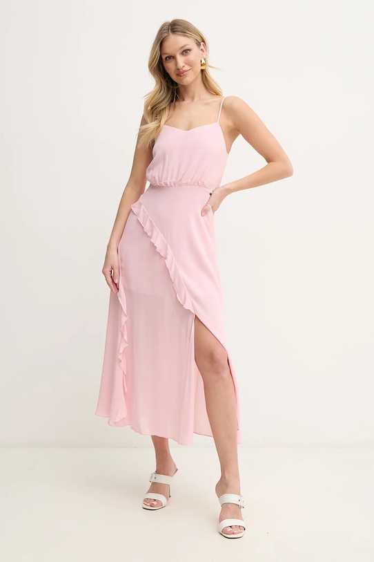 Armani Exchange sukienka XW000199.AF12741 różowy SS25