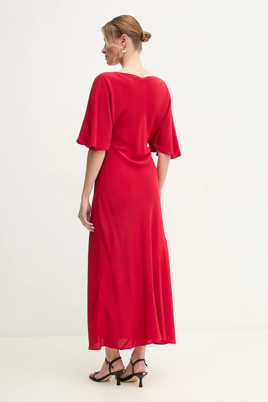 Liviana Conti sukienka jedwabna L5SS22 czerwony ZS25