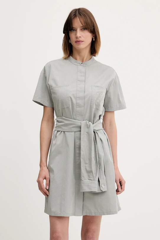 Obleka Emporio Armani Mini siva EW000738.AF12432