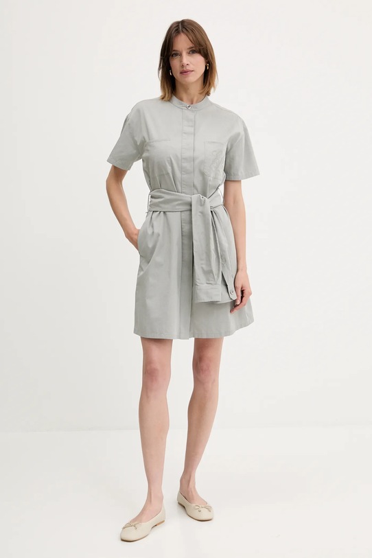 Obleka Emporio Armani EW000738.AF12432 siva SS25