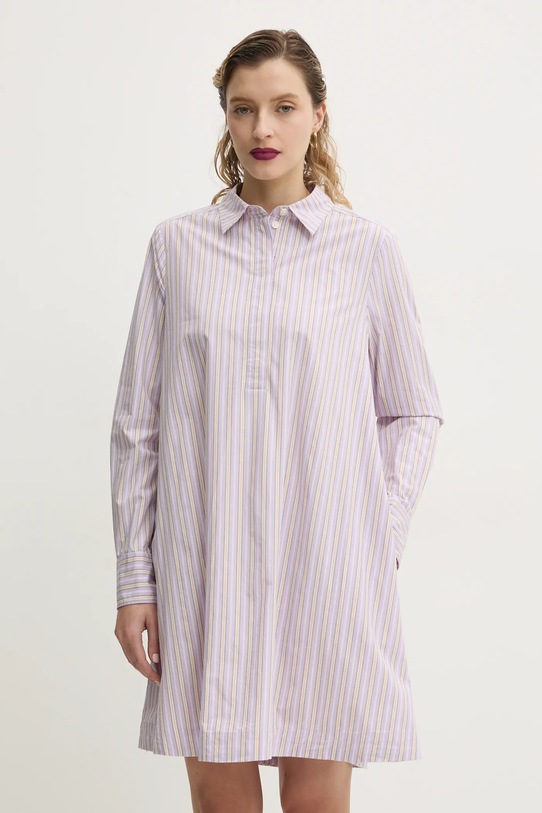 Marc O'Polo vestito in cotone mini violetto 5000006085