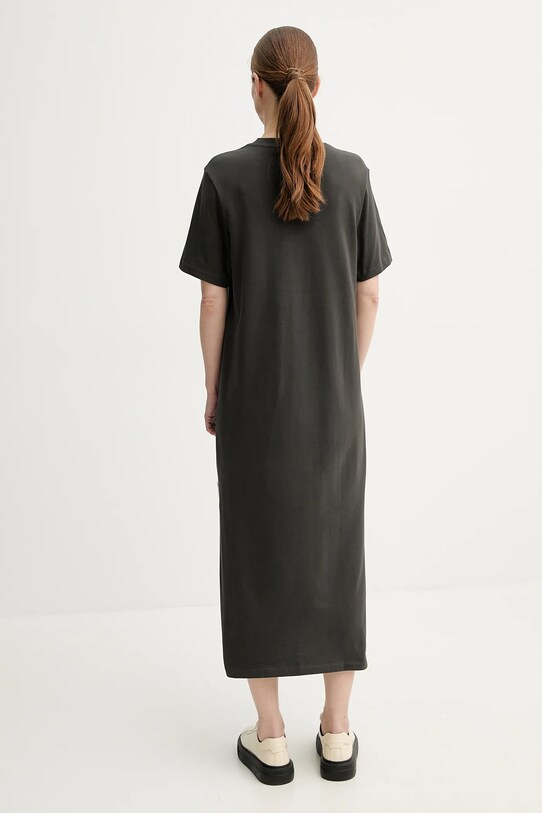 Marc O'Polo rochie din bumbac 5000006039 gri SS25