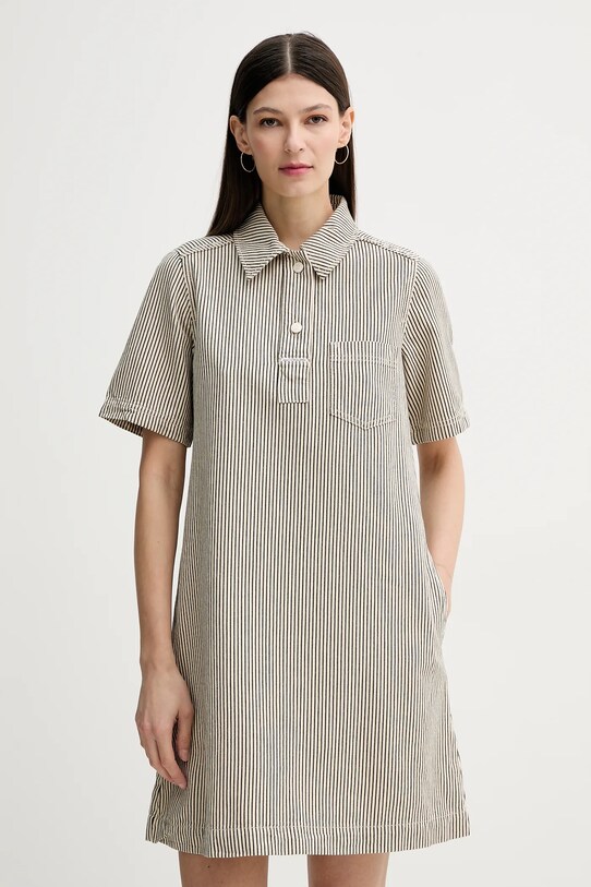 Marc O'Polo rochie din denim fixat bej 5000005838
