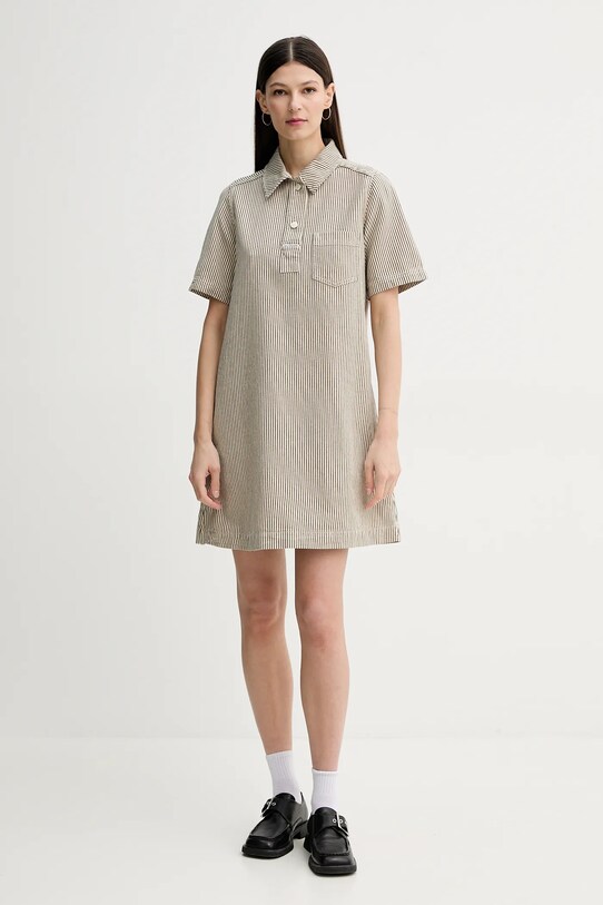 Marc O'Polo rochie din denim 5000005838 bej SS25