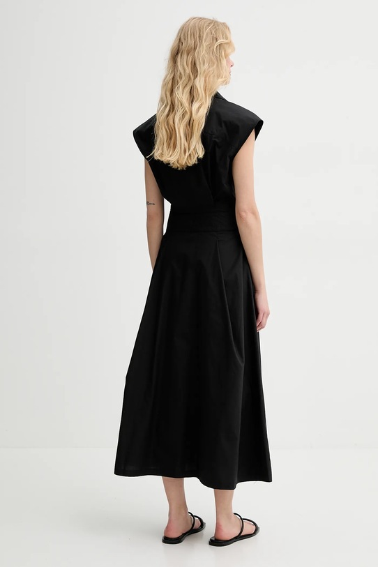 Îmbrăcăminte A.P.C. rochie din bumbac robe athena COEVD.F35149 negru