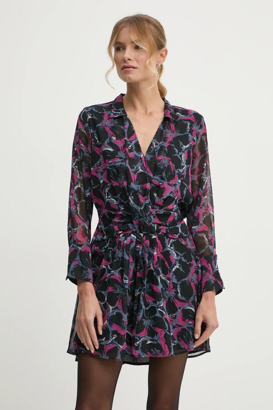 Obleka Pepe Jeans ADA Mini črna PL953630