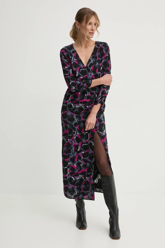 Obleka Pepe Jeans AUBREY Pletenina črna PL953640
