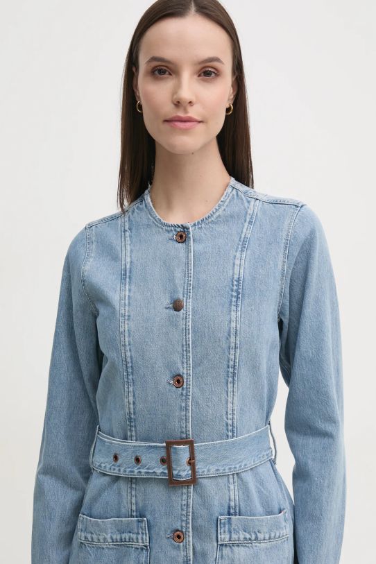 Rifľové šaty Pepe Jeans SCOTTIE modrá PL953657