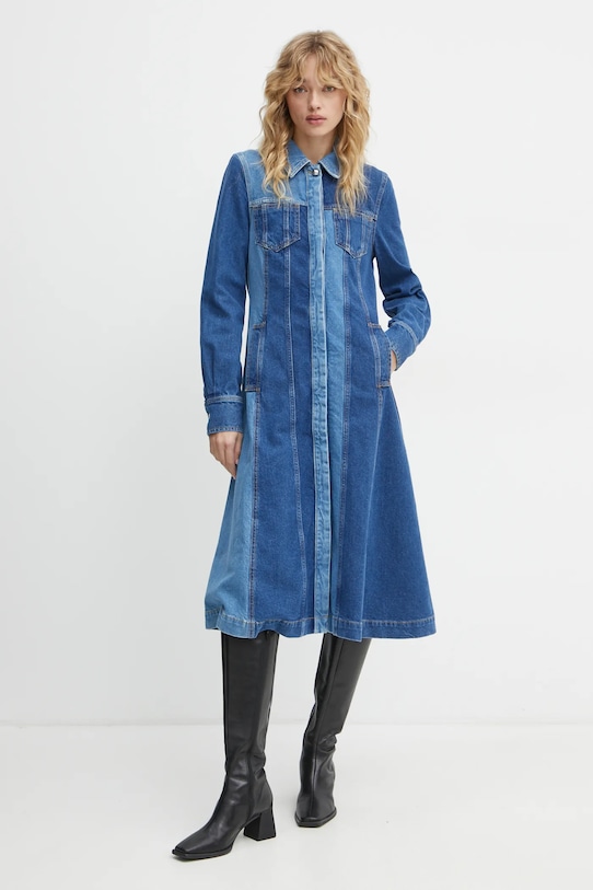Stine Goya rochie din denim SG.PS25.D062.2301 albastru SS25