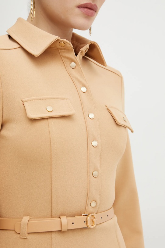 Šaty Guess ZAMA W5RK93.KCBO2 béžová