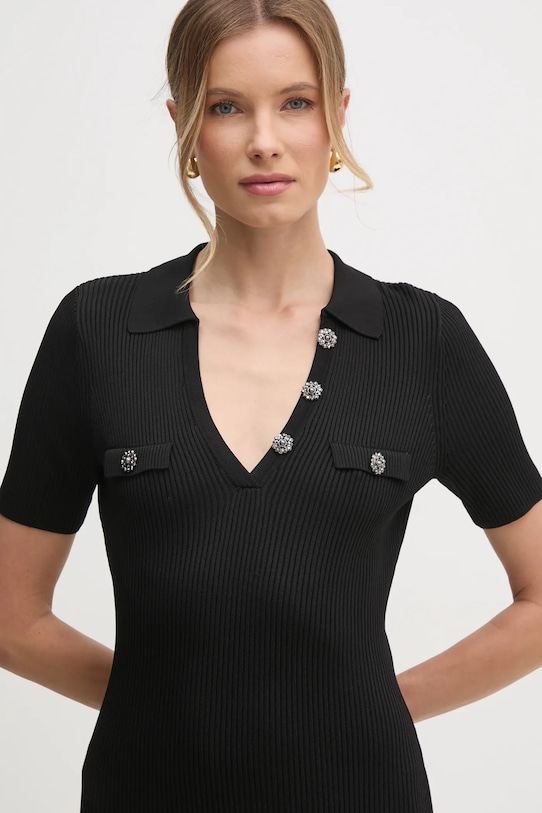 Guess sukienka PAULA czarny W5RK18.Z2U00