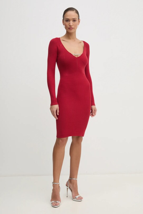 Šaty Guess SASHA W5RK07.Z2YJ2 červená SS25