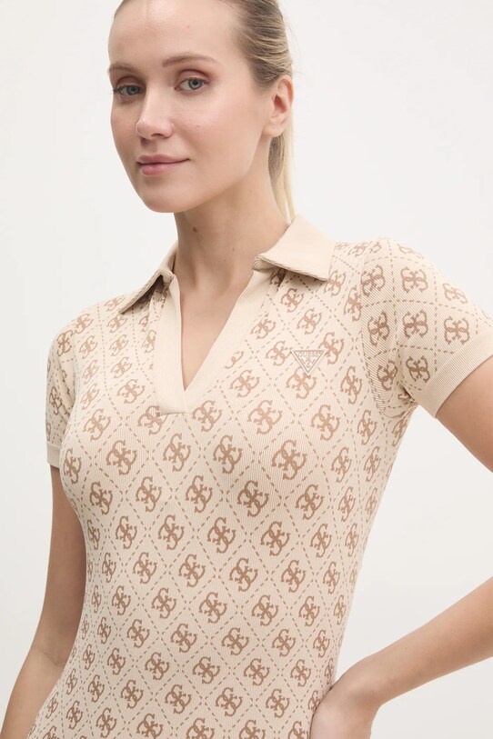 Платье Guess RHOMBUS бежевый V5RK02.Z3LF0