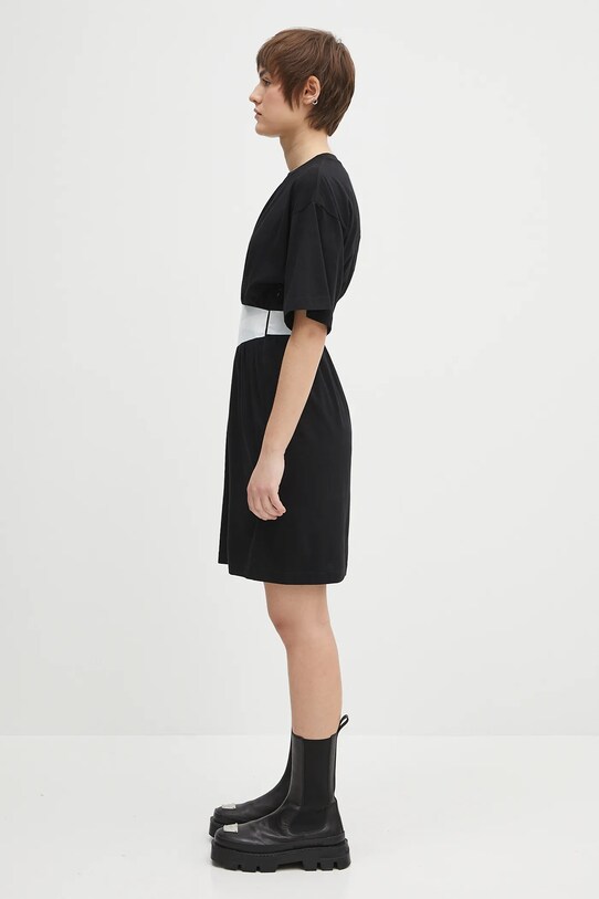 MM6 Maison Margiela vestito in cotone S52DA0063 nero SS25