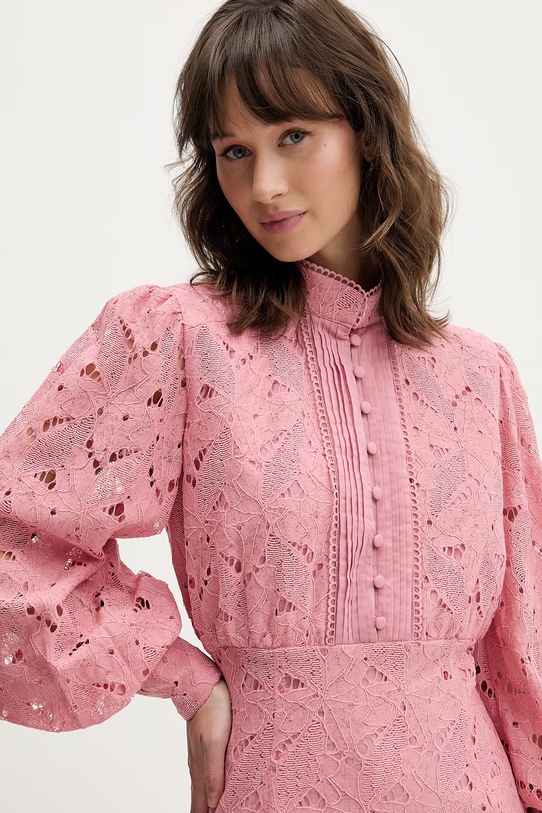 Bardot sukienka różowy 58421DB