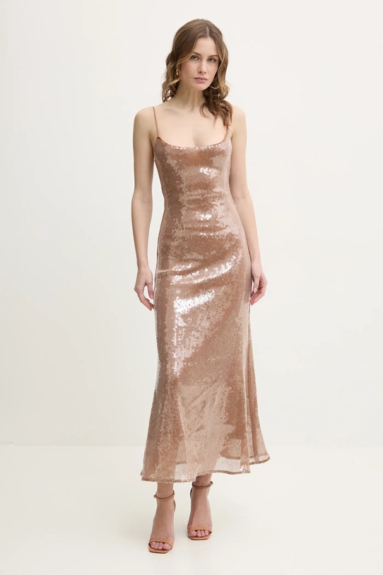 Сукня Bardot maxi коричневий 59575DB